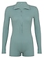 cheap Catsuits-Women&#039;s Romper Button High Waist Solid Color Shirt Collar Streetwear Street Daily Regular Fit Short Sleeve Blue S M L Summer