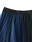 cheap Plain Skirts-Women&#039;s Skirt A Line Swing Midi High Waist Skirts Irregular Hem Layered Color Block Street Vacation Winter Spandex Fashion Casual White Pink Blue Green