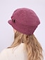 Χαμηλού Κόστους Γυναικεία καπέλα-γυναικείο πλεκτό φιόγκο καπέλο &amp; Διακοσμητικό θερμικό χειμωνιάτικο καπέλο πον πον με αλεξήλιο για εξωτερικούς χώρους