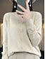 cheap Sweaters-Women&#039;s Pullover Sweater Jumper V Neck Ribbed Knit Cotton Button Fall Winter Short Daily Going out Weekend Stylish Casual Soft Long Sleeve Solid Color Golden camel GH purple GH camel S M L