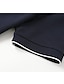 Недорогие классическое поло-Муж. Рубашка для гольфа Поло Повседневные Спорт Лацкан С короткими рукавами Мода Классический Полотняное плетение Пэчворк Лето Стандартный Черный Белый Темно синий Серый Рубашка для гольфа