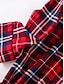 baratos Camisas de noite para mulher-Pijama feminino camisola camisola vestido coração grade/xadrez simples básico casual casa natal diário algodão respirável lapela manga longa botão bolso outono inverno branco e verde xadrez-(estendido