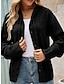 cheap Cardigans-Women&#039;s Cardigan Sweater Hooded Ribbed Knit Alpaca Wool Button Fall Winter Regular Outdoor Daily Going out Stylish Casual Soft Long Sleeve Solid Color Black White Gray S M L