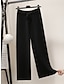 זול רגל רחבה ומותן גבוה-בגדי ריקוד נשים רגל רחבה מכנסיים מותניים גבוהים באורך מלא משמש סתיו