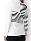 abordables Colección de diseñador-Mujer Camisas de polo Rosa claro Negro Blanco Manga Larga Protección Solar Camiseta Rayas Otoño Invierno Ropa de golf para damas Ropa Trajes Ropa Ropa