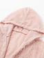 cheap Sherpa Jackets-Women&#039;s Teddy Coat Fleece Jacket Winter Coat Lightweight Warm Hooded Jacket with Pockets Fall Warm Stylish Casual Street Jacket Long Sleeve White Pink Khaki