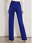 זול מכנסי שמלה לנשים-שמלת נשים מכנסי עבודה מכנסיים באורך מלא בגזרה גבוהה מיקרו אלסטי מותן גבוה אופנה משרד בגדי רחוב שחור כחול ס מ&#039; חורף סתיו סתיו