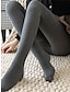 abordables Leggings-Femme Legging Coton Taille haute Toute la longueur Gris foncé - marcher sur les pieds Automne