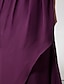 Χαμηλού Κόστους Φορέματα για Ειδικές Περιστάσεις-Ίσια Γραμμή Κομψό Φόρεμα Επίσημο Βραδινό Στρατιωτικός Χορός Ουρά Αμάνικο Λαιμός ψευδαίσθησης Σιφόν με Δαντέλα Χιαστί Πλαϊνό ντραπέ 2023