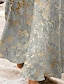 cheap Print Dresses-Women&#039;s A Line Dress Tie Dye Print Crew Neck Long Dress Maxi Dress Daily Date Long Sleeve Fall Winter
