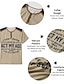 billiga Henley t-shirt för män-Herr Henleytröja Grafisk Bokstav Henley Kläder 3D-tryck Utomhus Dagligen Kortärmad Mönster Button-Down Mode Designer Bekväm