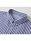 cheap Men&#039;s Button Down Shirts-Men&#039;s Dress Shirt Button Down Shirt Collared Shirt Black White Red Long Sleeve Striped Collar Wedding Work Clothing Apparel