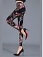 cheap Leggings-Women&#039;s Leggings High Waist Ankle-Length dark brown Fall