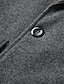 billige Trenchcoat til mænd-Herre Vinter jakke Overfrakke Lang trenchcoat udendørs Dagligdagstøj Efterår Vinter Polyester Overtøj Tøj Mode Gade Vanlig Knaphul Dobbeltradet
