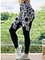 cheap Leggings-Women&#039;s Leggings Polyester Print High Waist Full Length Leopard Print Fall