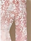 cheap Print Dresses-Women&#039;s A Line Dress Floral Print V Neck Midi Dress Daily Vacation 3/4 Length Sleeve Fall Winter