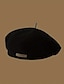 preiswerte Damen Hüte-1 Stück trendige, lässige braune britische Baskenmütze mit gepatchtem Buchstaben für Damen, Herbst-Winter-Maler-Fedora-Hut