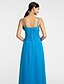 Χαμηλού Κόστους Φορέματα Παρανύμφων-Ίσια Γραμμή Φόρεμα Παρανύμφων Λεπτές Τιράντες Αμάνικο Ανοικτή Πλάτη Μακρύ Σιφόν με Χιαστί / Που καλύπτει 2022