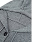 Χαμηλού Κόστους Ζακέτες-Γυναικεία Πουλόβερ ζακέτα Με Κουκούλα Κοτλέ Πλέκω Μαλλί αλπακά Κουμπί Φθινόπωρο Χειμώνας Κανονικό ΕΞΩΤΕΡΙΚΟΥ ΧΩΡΟΥ Καθημερινά Εξόδου Στυλάτο Καθημερινό Μαλακή Μακρυμάνικο Συμπαγές Χρώμα