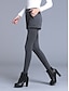 abordables Leggings-Femme Legging Taille haute Cheville Gris Automne