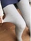 baratos Leggings de mulher-Mulheres Leggings Fibra Sintética Cintura Alta Comprimento total Preto Cinzento Outono