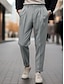cheap Dress Pants-Men&#039;s Dress Pants Trousers Pleated Pants Suit Pants Pocket Plain Comfort Breathable Outdoor Daily Going out Fashion Casual Black Brown