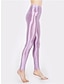 olcso női aktív nadrág-Női Leggingek Magas derék Bokáig érő lilásvörös Ősz