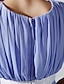 Χαμηλού Κόστους Φορέματα ειδικών περιστάσεων-Γραμμή Α Scoop Neck Μακρύ Σιφόν Φόρεμα με Πούλιες / Ζώνη / Κορδέλα με TS Couture®