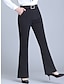 זול מכנסי שמלה לנשים-שמלת נשים מכנסיים עבודה מכנסיים באורך מלא מיקרו אלסטי מותן גבוה אופנה בגדי רחוב יומי נייבי שחור s m סתיו חורף