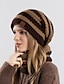 economico Cappelli da donna-Sciarpa lavorata a maglia con berretto invernale da donna 2 pezzi/set &amp; set di cappelli berretto invernale antivento per lo sci ciclistico all&#039;aperto
