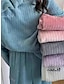 abordables Pijamas para mujeres-Conjuntos de pijamas cálidos y esponjosos de lana para mujer, con letras de felpa, comodidad informal, hogar, cama diaria, forro polar de coral, terciopelo de coral, cálido, cuello redondo, manga