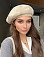 abordables Sombreros de mujer-Boina con patrón de cuadros retro de moda para mujer, boina de viaje ligera y versátil para viajes al aire libre