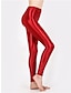 ieftine pantaloni activi de dama-Pentru femei Jambiere Talie Înaltă Lungime până la glezne Roșu Claret Toamnă