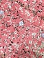 preiswerte Bedruckte Kleider-Damen Blumen Farbblock Rüsche Bedruckt V Ausschnitt Minikleid Täglich 3/4 Ärmel Sommer Frühling
