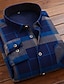 Χαμηλού Κόστους Ανδρικά πουκάμισα-Ανδρικά Επίσημο Πουκάμισο Πουκάμισο με κουμπιά Έλεγχος πουκάμισο Πουκάμισο με γιακά Πουκάμισο Fleece Παντελόνι Α B C Μακρυμάνικο Καρό / Τετραγωνισμένο Τετράγωνη Λαιμόκοψη Χειμώνας Γάμου Πάρτι Ρούχα