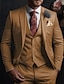 preiswerte Anzüge-roter dreiteiliger Anzug für Herren, Ballanzug, Hochzeitsanzug, einfarbig, Slim Fit, einreihig, zwei Knöpfe, 2024