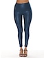 cheap Party women&#039;s Pants-Women&#039;s Leggings PU Solid Color navy blue light dark green light Fashion High Waist Ankle-Length Party Outdoor Fall Winter