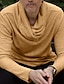 Χαμηλού Κόστους ανδρικό πουλόβερ πουλόβερ-Ανδρικά Πουλόβερ με ζιβάγκο Πλεκτά Κοτλέ Πλέκω Χιτώνας Πλεκτό Σκέτο Ζιβάγκο Σύγχρονη Σύγχρονη Δουλειά Καθημερινά Ρούχα Ρούχα Φθινόπωρο Χειμώνας Μαύρο Χακί M L XL