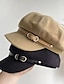 voordelige Dameshoeden-nieuwe vintage achthoekige krantenverkoper hoed effen kleur britse stijl baretten casual eenvoudige decor schilder baret hoeden voor vrouwen party
