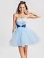 cheap Special Occasion Dresses-Ball Gown Dress Homecoming Cocktail Party Short / Mini Sleeveless Sweetheart Satin with Sash / Ribbon Beading Draping 2023