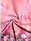 baratos Camisolas &amp; Baby Dolls de mulher-Mulheres Malha Íntima Floral Casual Feriado Imprimir Rosa Sem Manga Básico Decote U