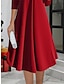 cheap Party Dresses-Women&#039;s Party Dress Cocktail Dress Red Dress V Neck Long Sleeve Midi Dress Christmas Wine Spring Winter
