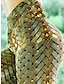 billige Leggings-Dame Leggins Polyester Trykt mønster Høj Talje Fuld længde Leopardtryk Efterår