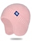 billige Hatter til kvinner-1 stk snøfnugg etikett strikket lue tykk myk varm elastisk ørebeskyttelse lue høst vinter kvinner utendørs sykling kaldsikker