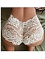 cheap Sexy Lingerie-Women&#039;S Sexy Lingerie Erotic Panties Eyelash Temptation Low Waist Hollow Pants See-Through Lace Sexy Panties