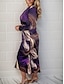 cheap Party Dresses-Women&#039;s Party Dress Cocktail Dress Wedding Guest Dress Midi Dress Blue Purple Long Sleeve Ombre Ruched Spring Fall Winter V Neck Party Wedding Guest Vacation 2023 S M L XL XXL 3XL