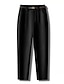 זול מכנסי שמלה לנשים-שמלת נשים מכנסיים פלנל פלנל ישר באורך מלא אופנה בגדי רחוב עבודה משרדית משמש שחור ש&#039; סתיו חורף