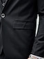 olcso Öltönyök-fekete fehér elefántcsont férfi esküvői öltöny egyszínű 3 részes testre szabott egymellű egygombos 2024