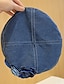 voordelige Dameshoeden-vintage bloemendecor baretpet voor dames blauwe denim gewassen baretten lichtgewicht achthoekige hoed klassieke schilderhoeden