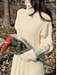 Χαμηλού Κόστους Μάλλινα φορέματα-Γυναικεία Φόρεμα πουλόβερ Φόρεμα Jumper Χειμερινό φόρεμα Μίντι φόρεμα Πλεκτά Μοντέρνα Καθημερινά Μονόχρωμες ΕΞΩΤΕΡΙΚΟΥ ΧΩΡΟΥ Causal Καθημερινά Αργίες Ζιβάγκο Μακρυμάνικο Κουρελού 2023 Χαλαρή Εφαρμογή